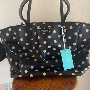 Kate Spade Classic!!!  Totally Brand New Diaper Bag with Changing Pad!